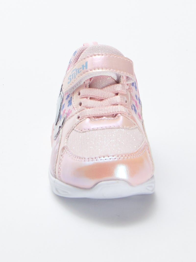 Baskets 'Stitch' 'Disney' semelles lumineuses ROSE - Kiabi