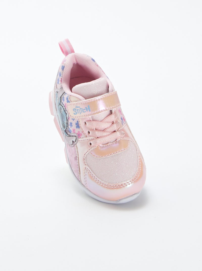 Baskets 'Stitch' 'Disney' semelles lumineuses ROSE - Kiabi