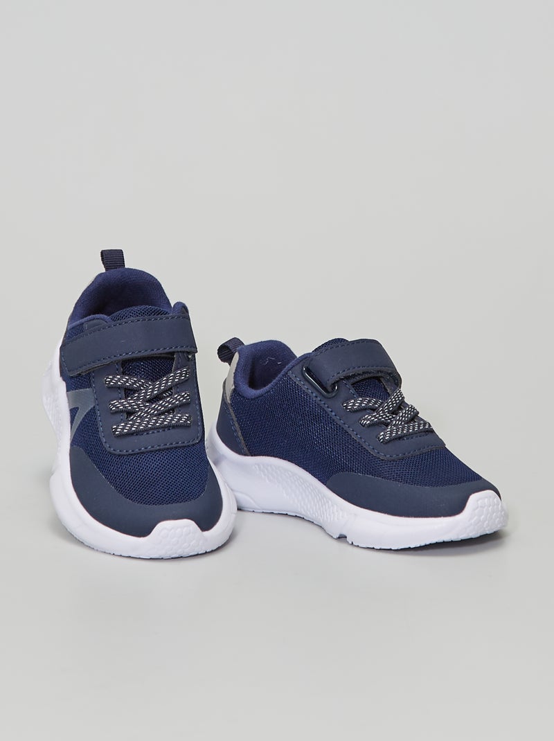 Baskets style running bleu marine - Kiabi