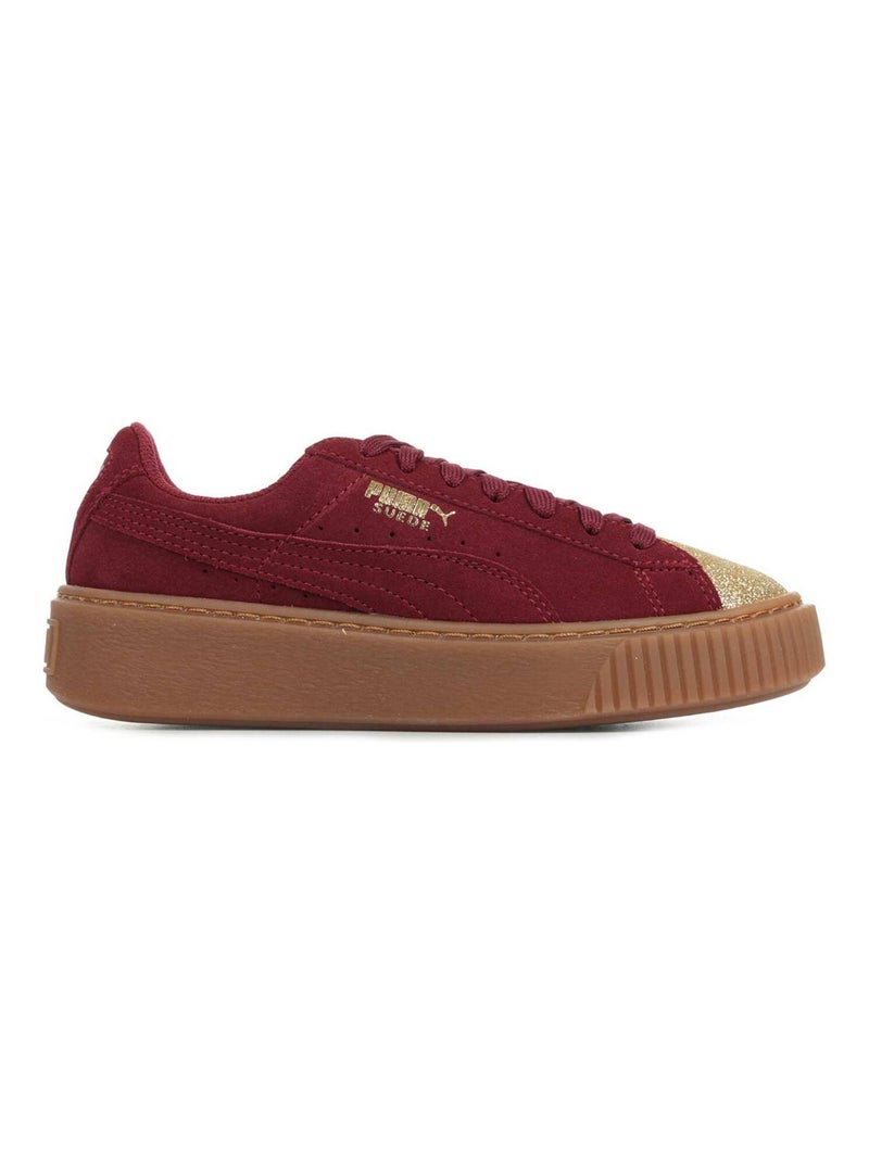 Baskets Suede Platform Glam Jr Doré/or - Kiabi