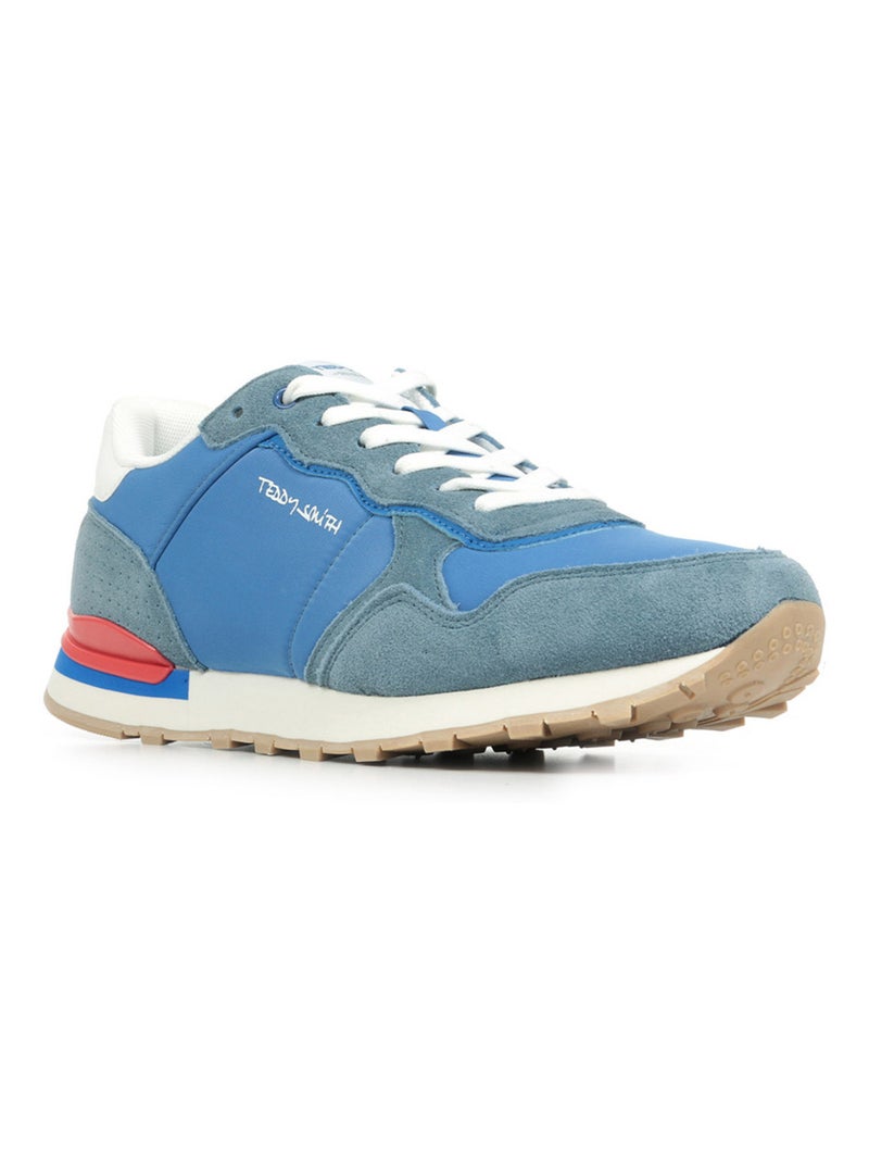 Baskets Teddy Smith Z Tex Bleu Blanc Gris - Kiabi