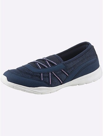 Baskets textile avec élastiques et semelle intérieure confortable - Taille standard - Helline