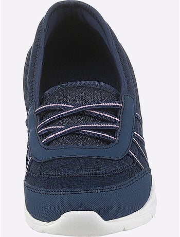 Baskets textile avec élastiques et semelle intérieure confortable - Taille standard - Helline