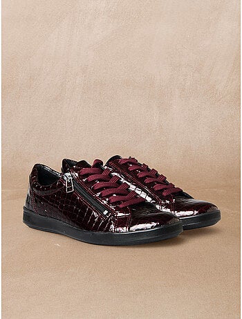 Baskets tout cuir semelle amovible - PEDICONFORT