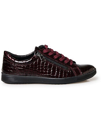 Baskets tout cuir semelle amovible - PEDICONFORT