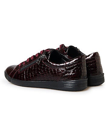Baskets tout cuir semelle amovible - PEDICONFORT
