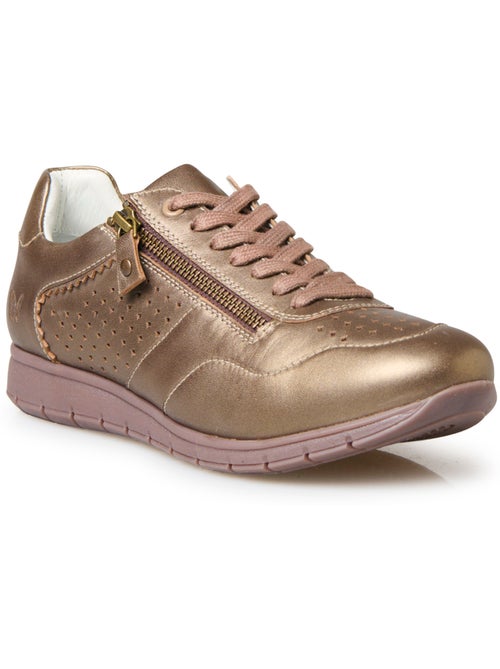 Baskets tout cuir semelle amovible - PEDICONFORT - Kiabi