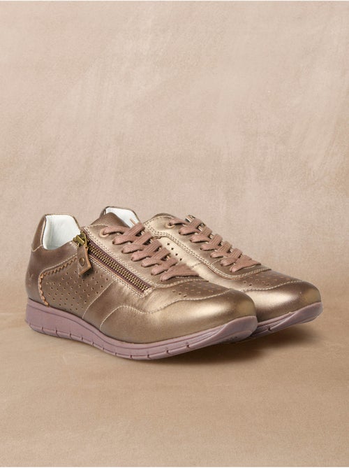 Baskets tout cuir semelle amovible - PEDICONFORT - Kiabi