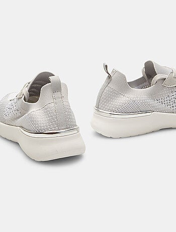 Baskets tricot ajouré à lacets BATA