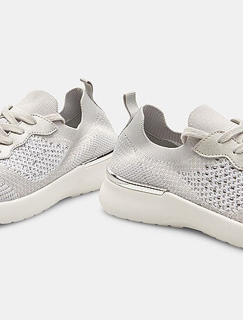 Baskets tricot ajouré à lacets BATA