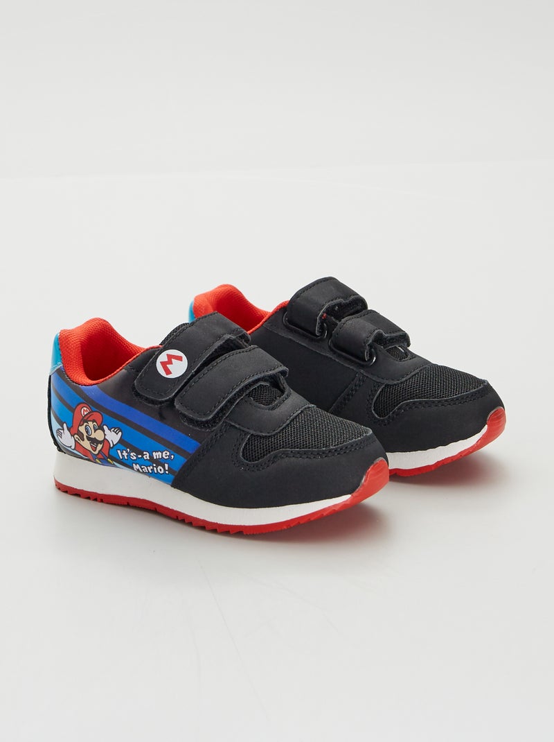 Baskets type running 'Super Mario' Noir - Kiabi