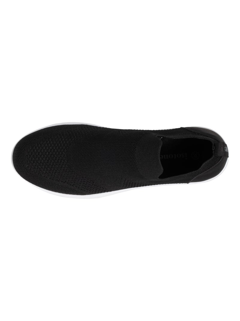 Baskets ultra confortables (technologie everywear™ ), et légères, faciles à enfiler  Isotoner Noir - Kiabi