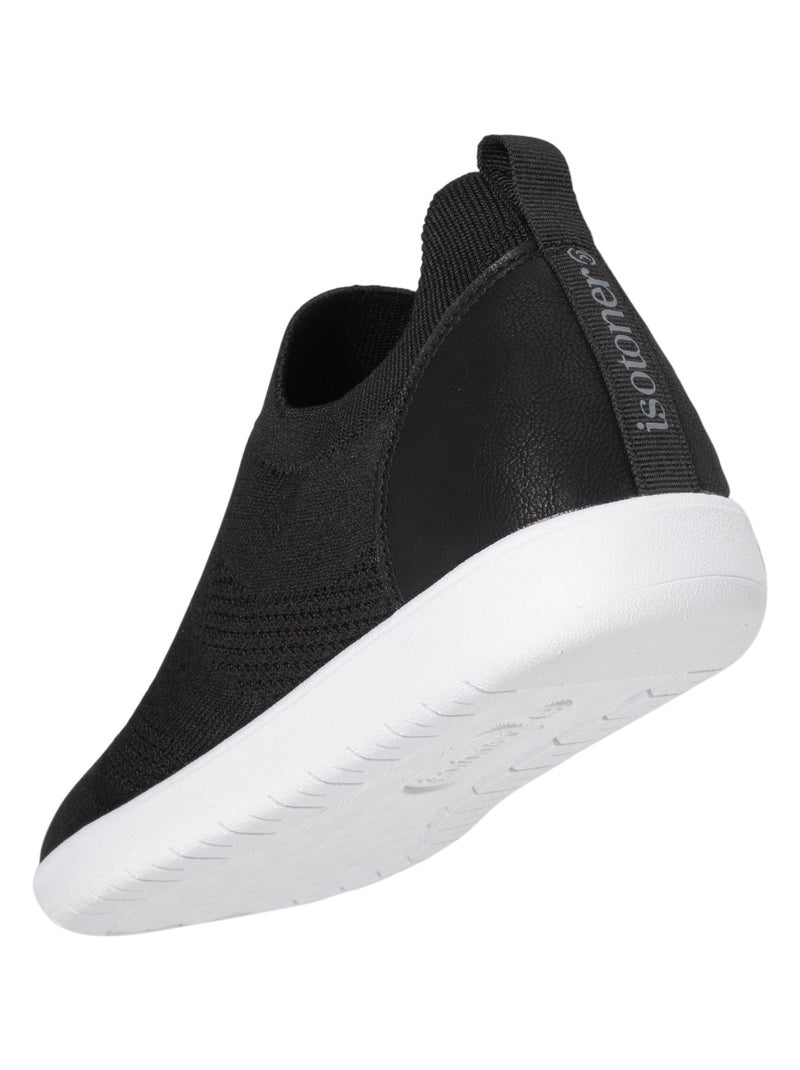 Baskets ultra confortables (technologie everywear™ ), et légères, faciles à enfiler  Isotoner Noir - Kiabi