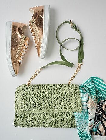 Baskets vegan à semelles compensées - AFIBEL