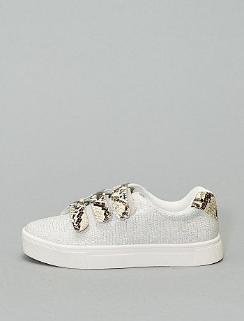 Baskets vernies détail 'serpent' - Kiabi