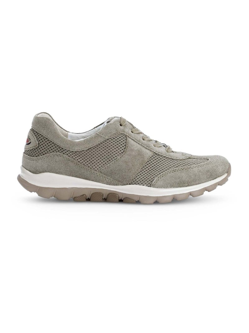Baskets   vert amande en textile Beige - Kiabi