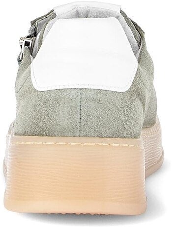 Baskets vert d'eau en cuir