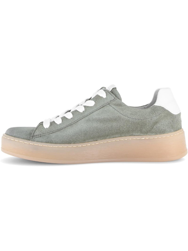 Baskets vert d'eau en cuir Vert d'eau - Kiabi