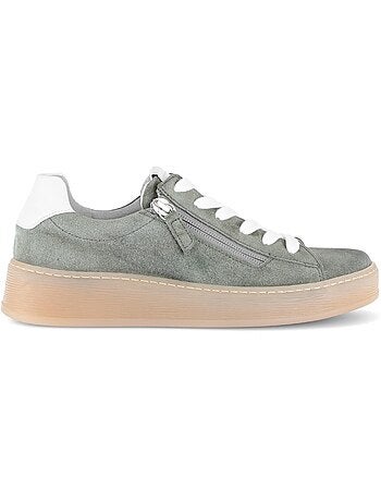 Baskets vert d'eau en nubuck
