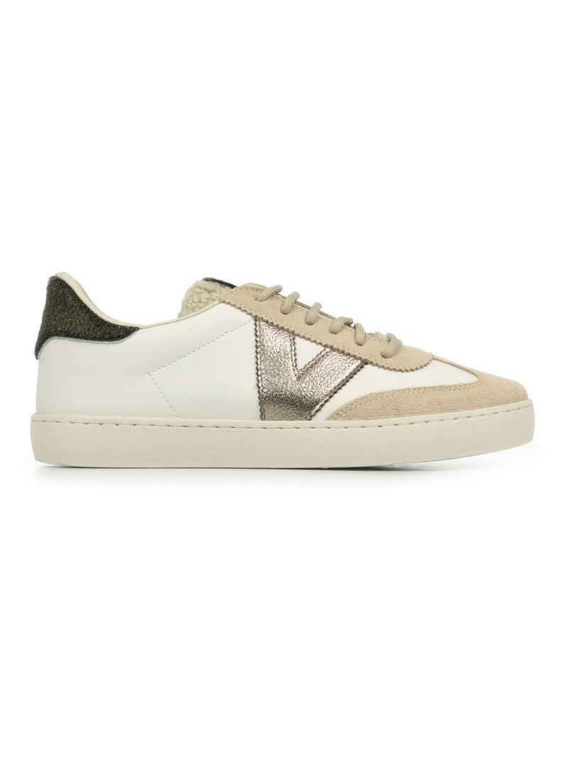Baskets Victoria Berlin Ciclista Blanc Beige - Kiabi