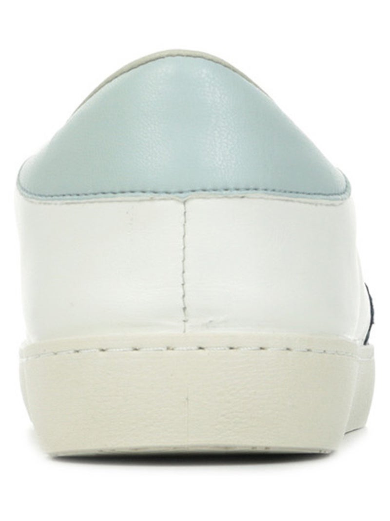 Baskets Victoria Berlin Piel Contraste Blanc Bleu - Kiabi