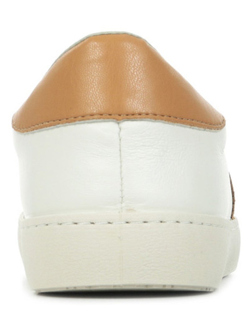 Baskets Victoria Berlin Piel Contraste Blanc Marron - Kiabi