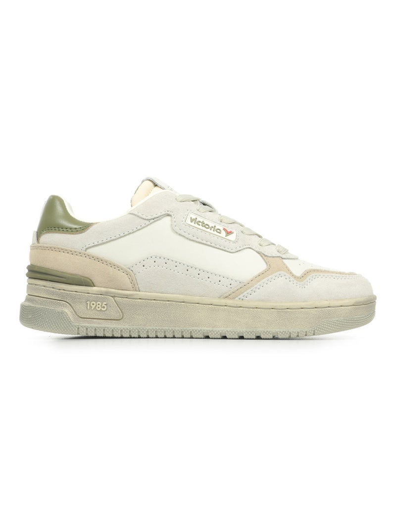 Baskets Victoria C80 Sport Mix Blanc Beige - Kiabi