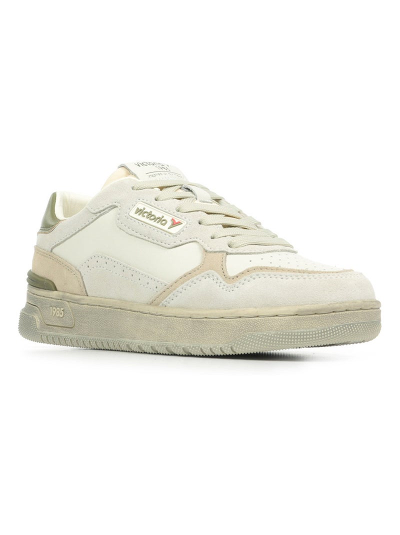 Baskets Victoria C80 Sport Mix Blanc Beige - Kiabi