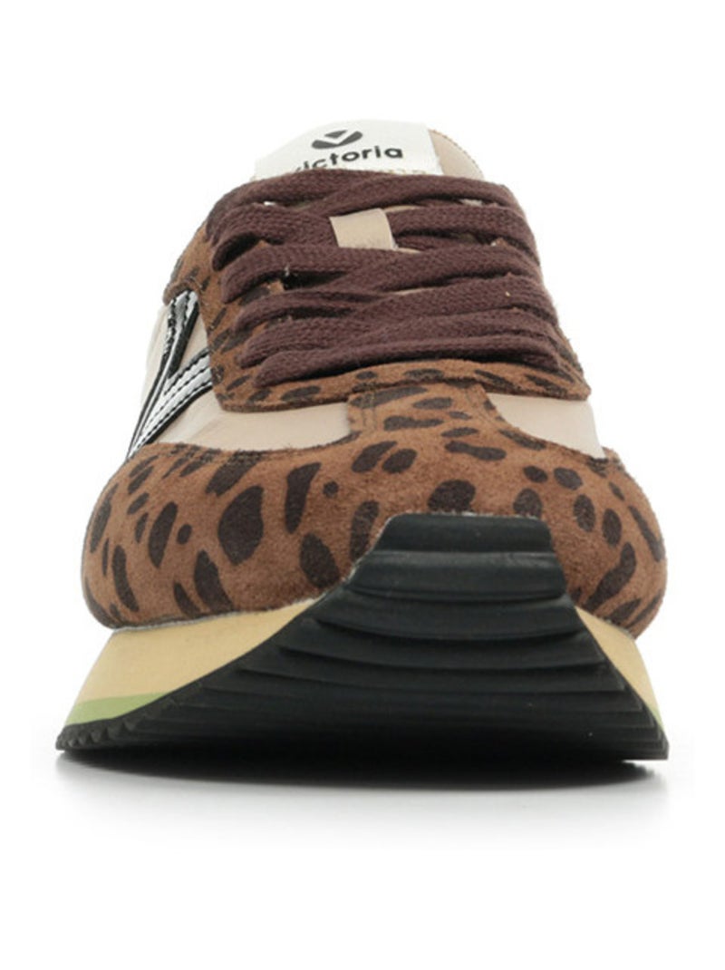 Baskets Victoria COSMOS NYLON IMPRIMÉ ANIMAL Marron - Kiabi