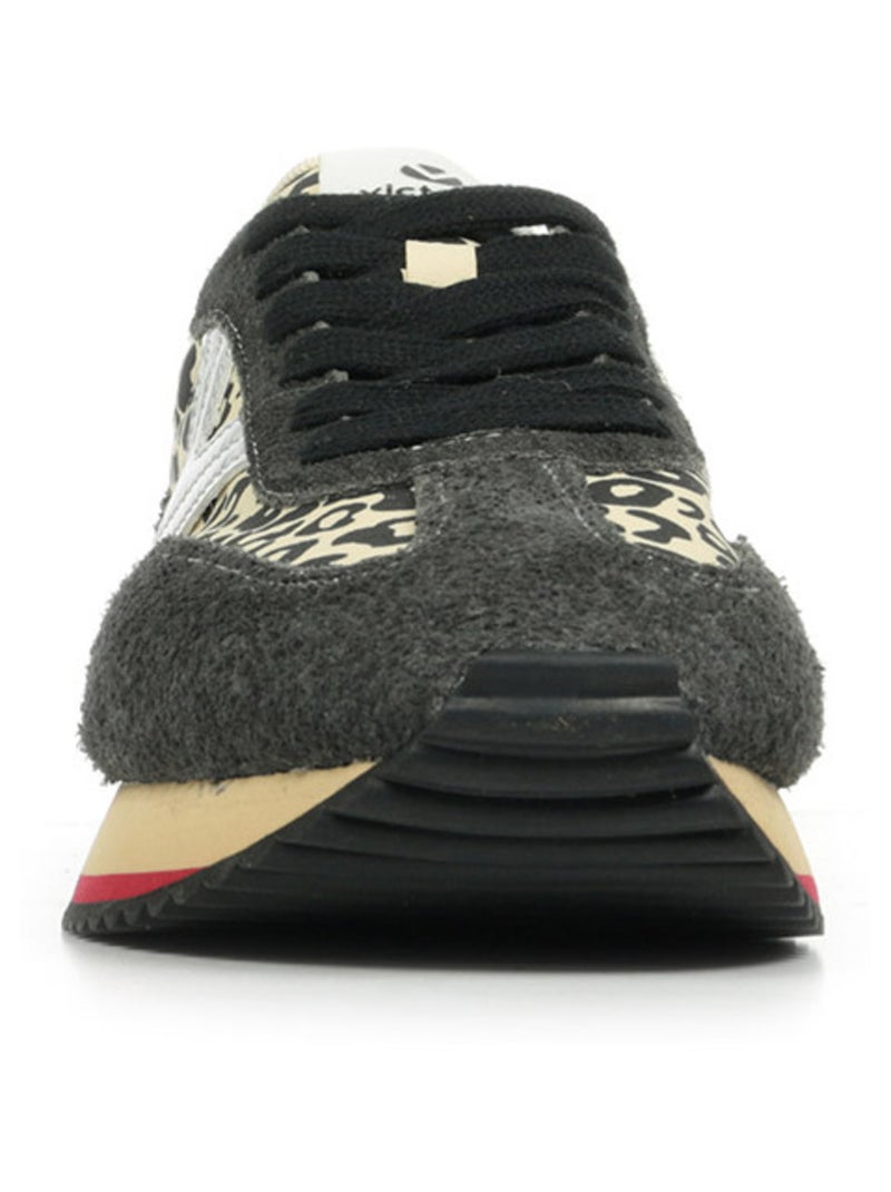 Baskets Victoria COSMOS NYLON IMPRIMÉ ANIMAL Noir Multicolore Gris - Kiabi