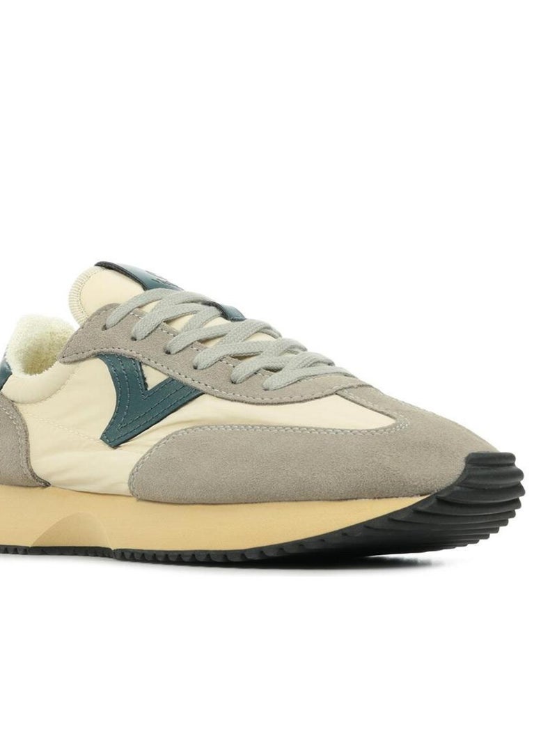 Baskets Victoria Cosmos Retro Nylon Serraje Gris Beige Bleu - Kiabi