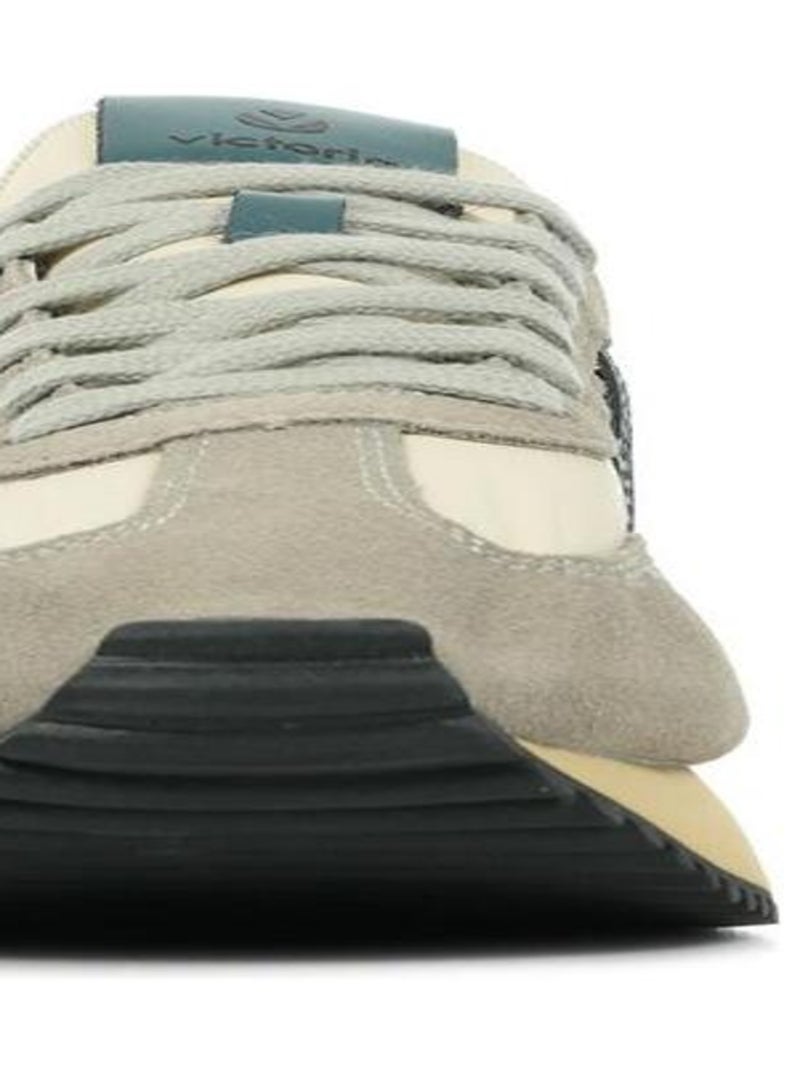 Baskets Victoria Cosmos Retro Nylon Serraje Gris Beige Bleu - Kiabi