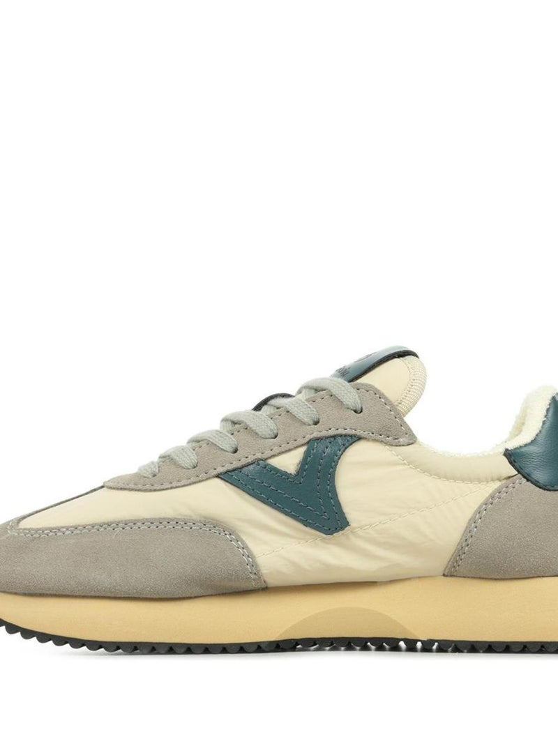 Baskets Victoria Cosmos Retro Nylon Serraje Gris Beige Bleu - Kiabi