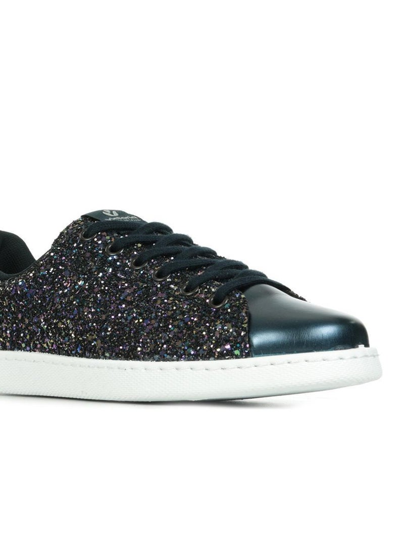 Baskets Victoria Deportivo Tennis Glitter Y Espero Bleu marine - Kiabi