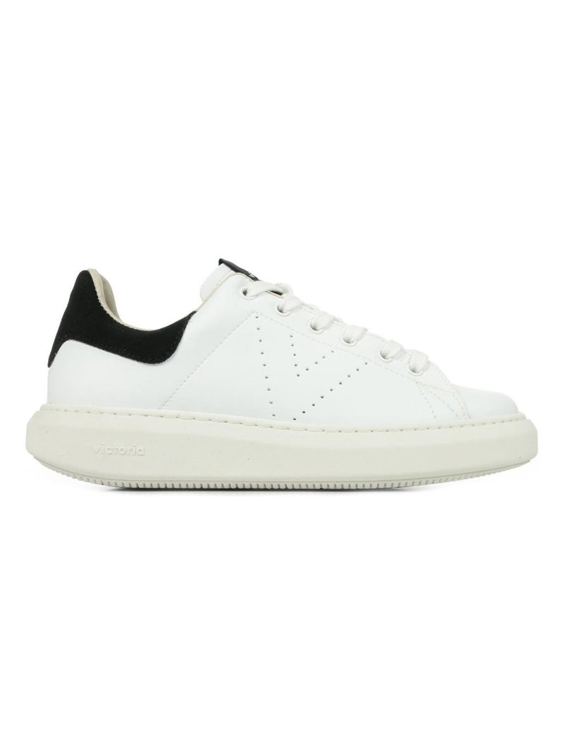 Baskets Victoria Milan Blanc Noir - Kiabi