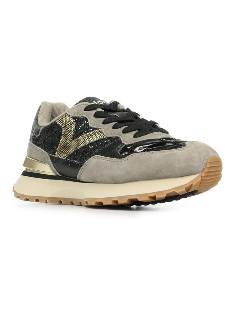 Baskets Victoria Rush Glam Noir Gris - Kiabi