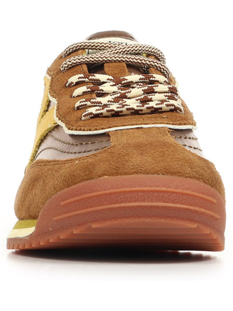 Baskets victoria saturno metal & daim Marron - Kiabi
