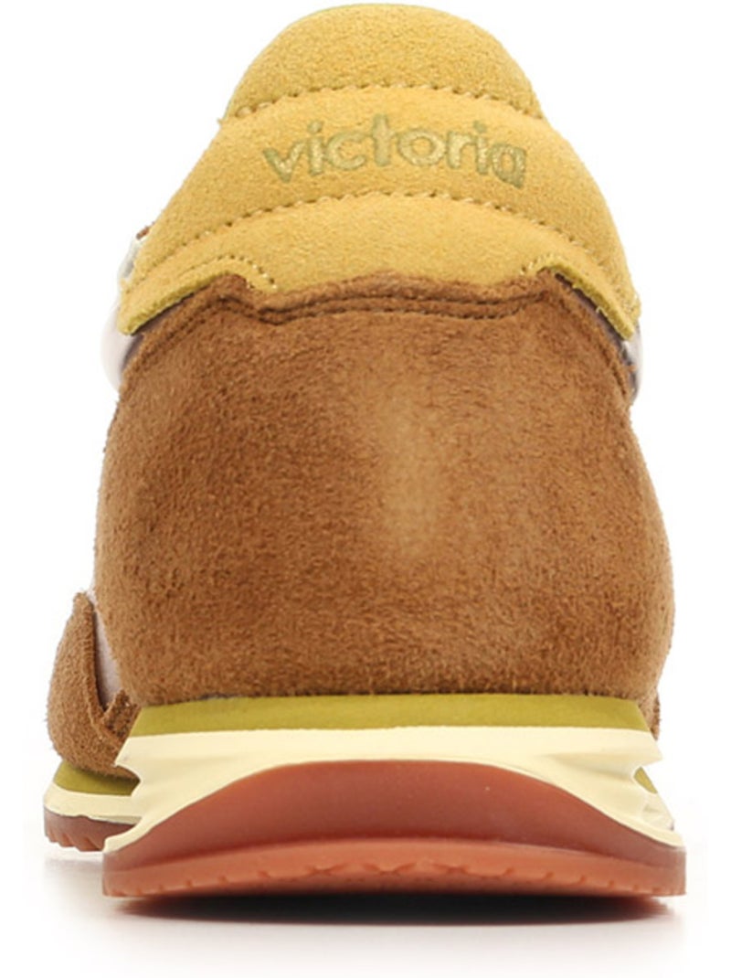 Baskets victoria saturno metal & daim Marron - Kiabi