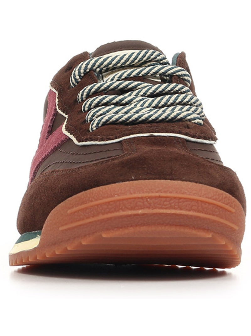 Baskets victoria saturno nylon & daim Marron - Kiabi