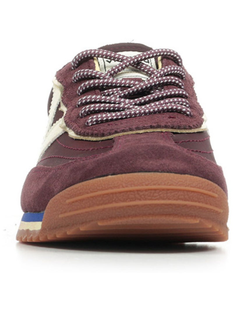 Baskets Victoria Saturno Serraje Nylon Bordeaux - Kiabi