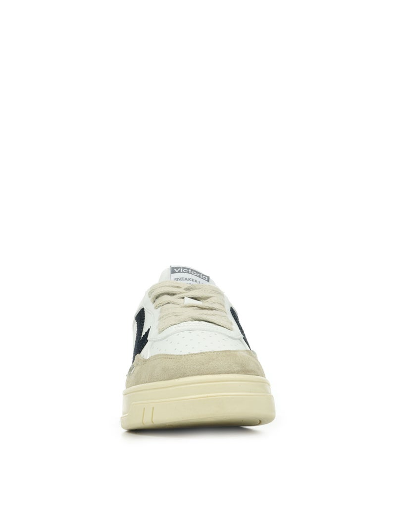 Baskets Victoria Seul Efecto Piel Serra Blanc - Kiabi