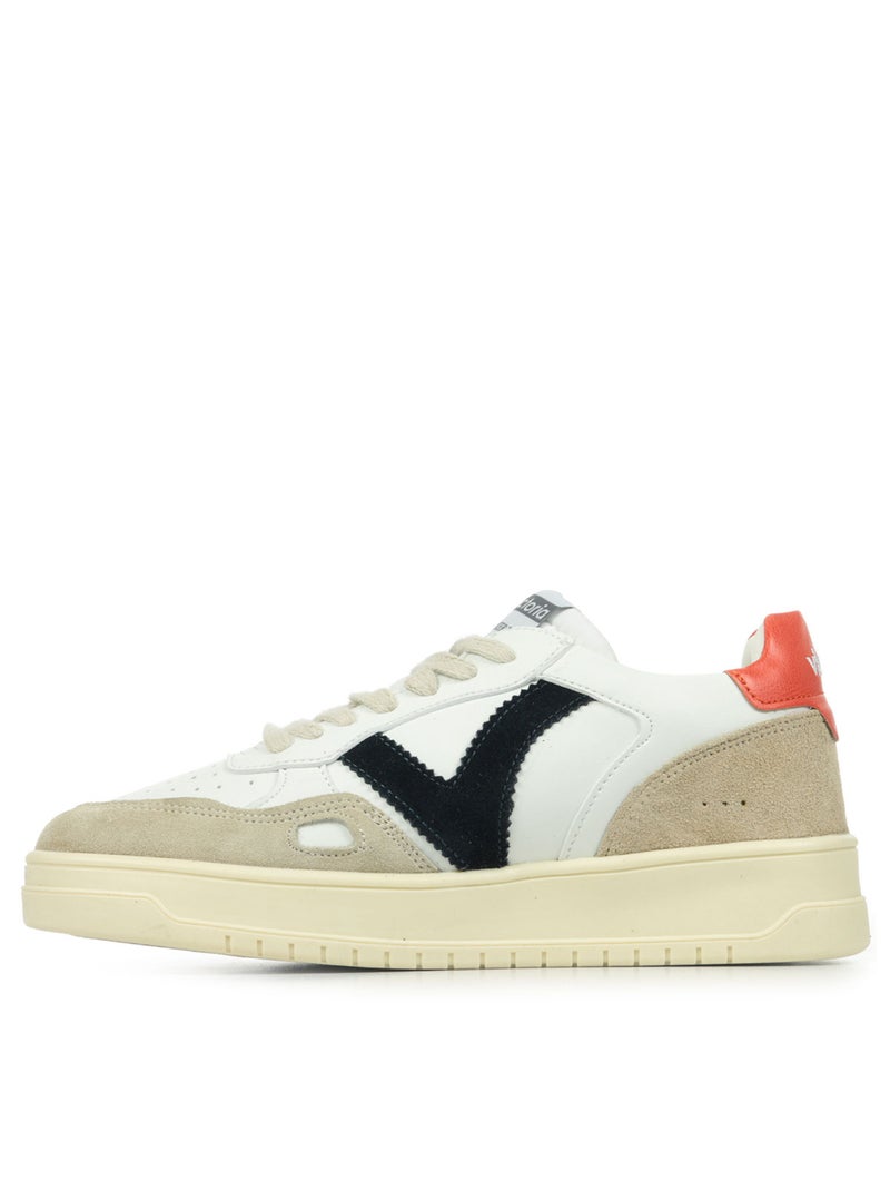 Baskets Victoria Seul Efecto Piel Serra Blanc - Kiabi