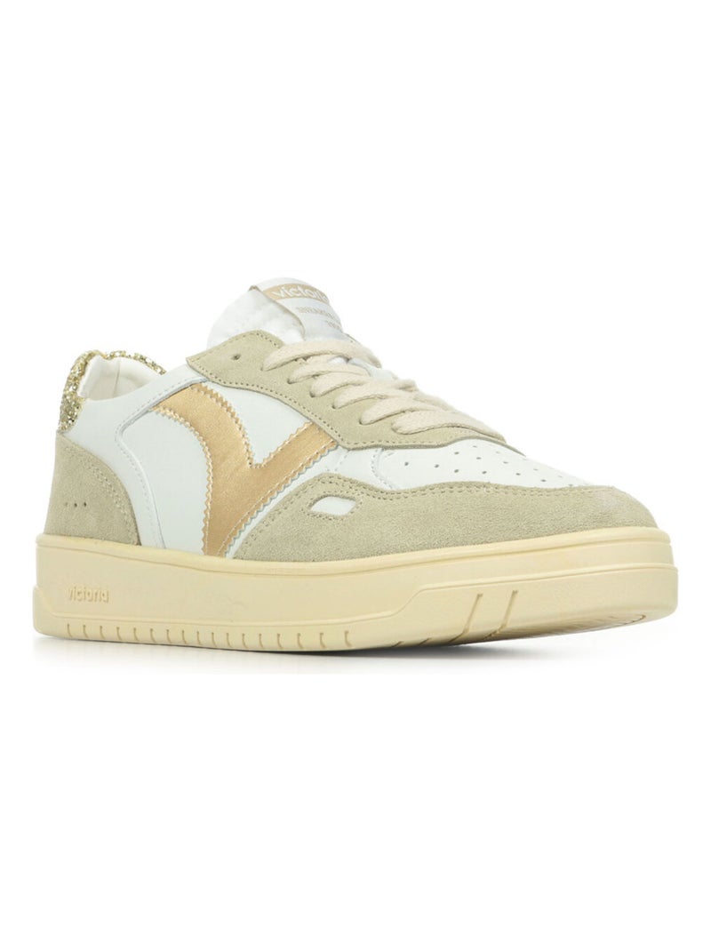 Baskets Victoria Seul Efecto Piel & Serra Blanc - Kiabi