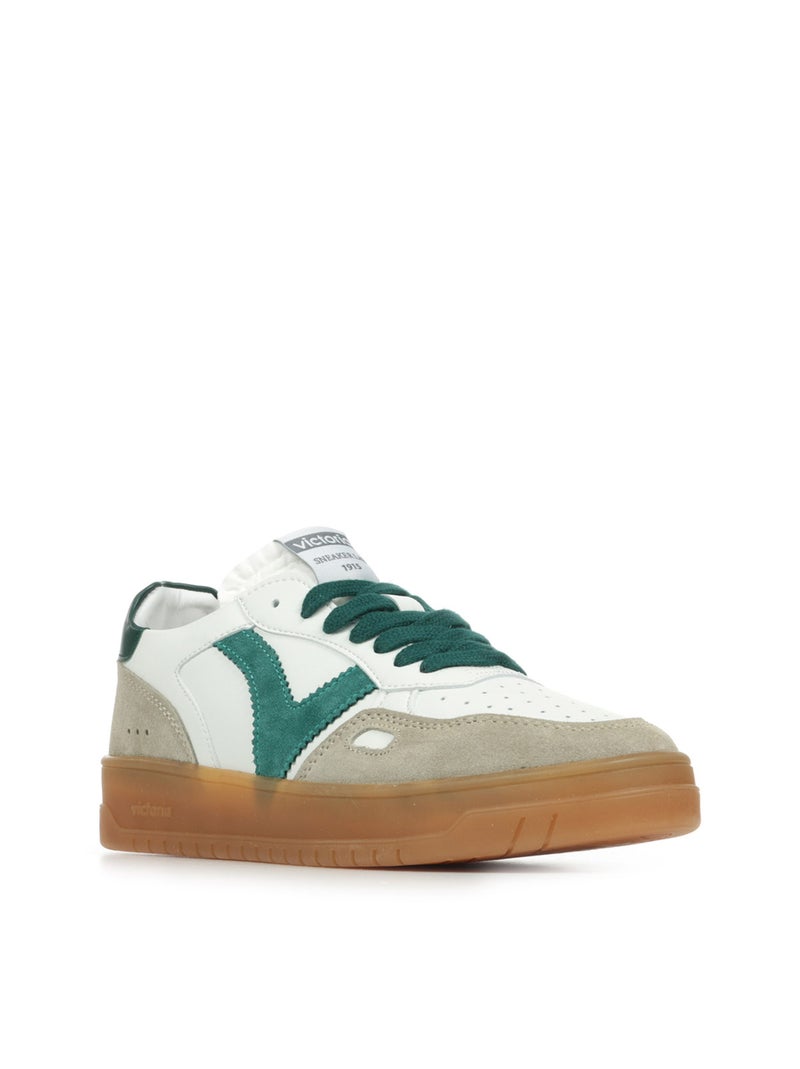 Baskets Victoria Seul Efecto Piel & Serra Blanc - Kiabi