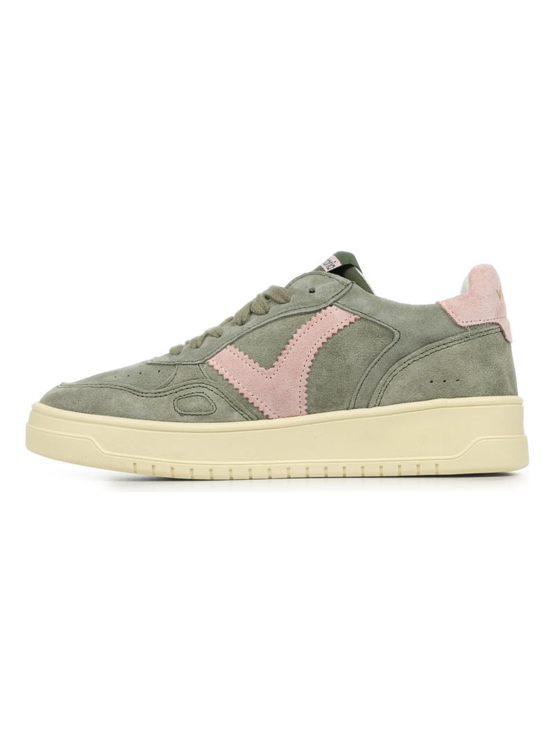 Baskets Victoria Seul Efecto Piel & Serra Kaki - Kiabi