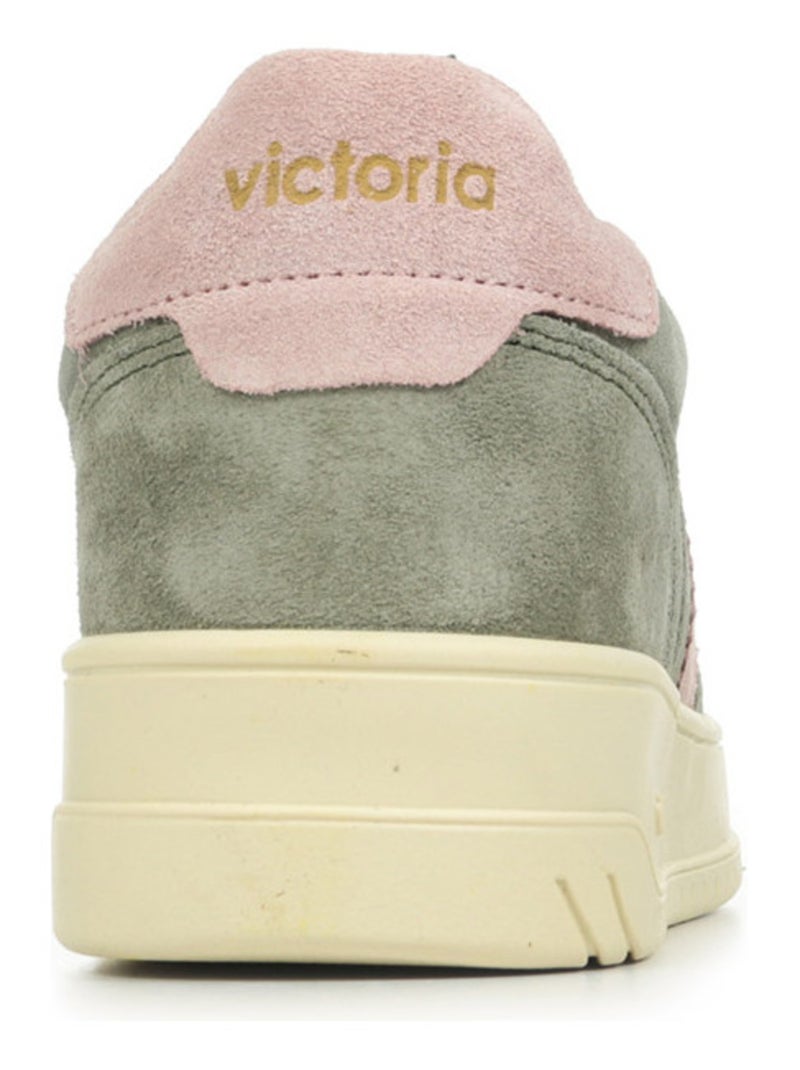 Baskets Victoria Seul Efecto Piel & Serra Kaki - Kiabi