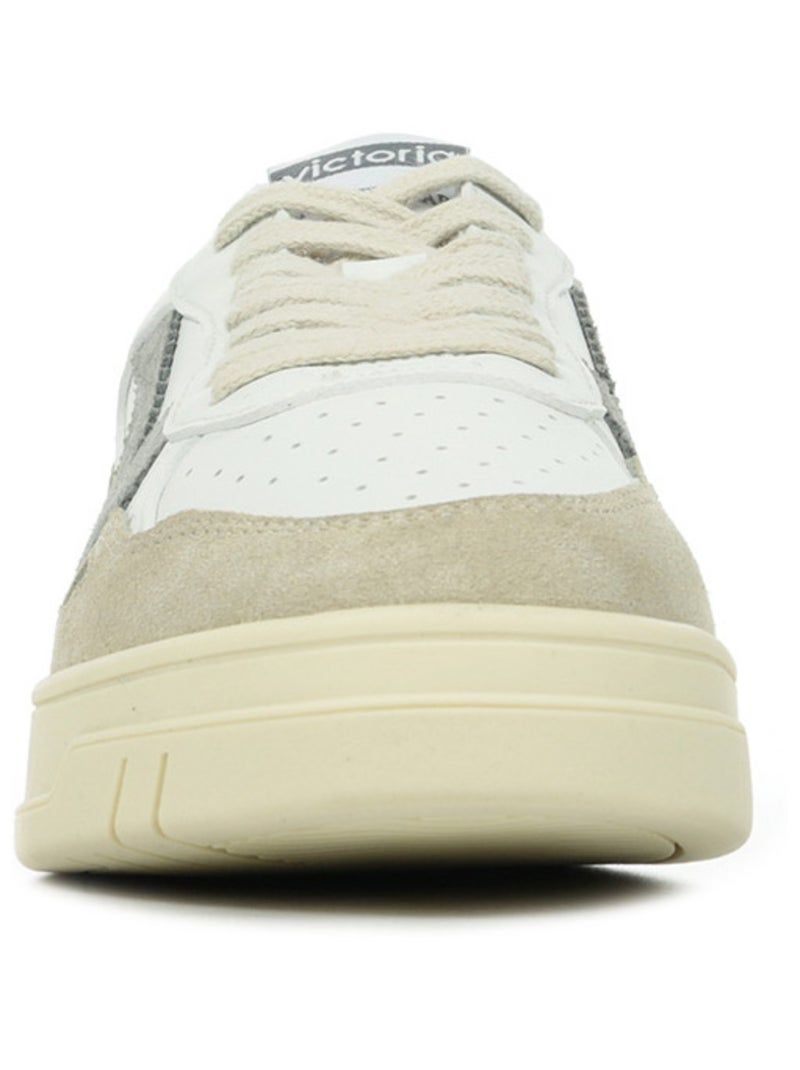 Baskets Victoria Seul Efecto Piel Serraje Blanc - Kiabi