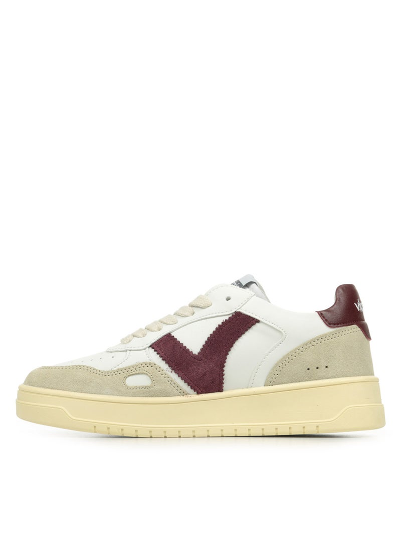 Baskets Victoria Seul Efecto Piel Serraje Blanc - Kiabi