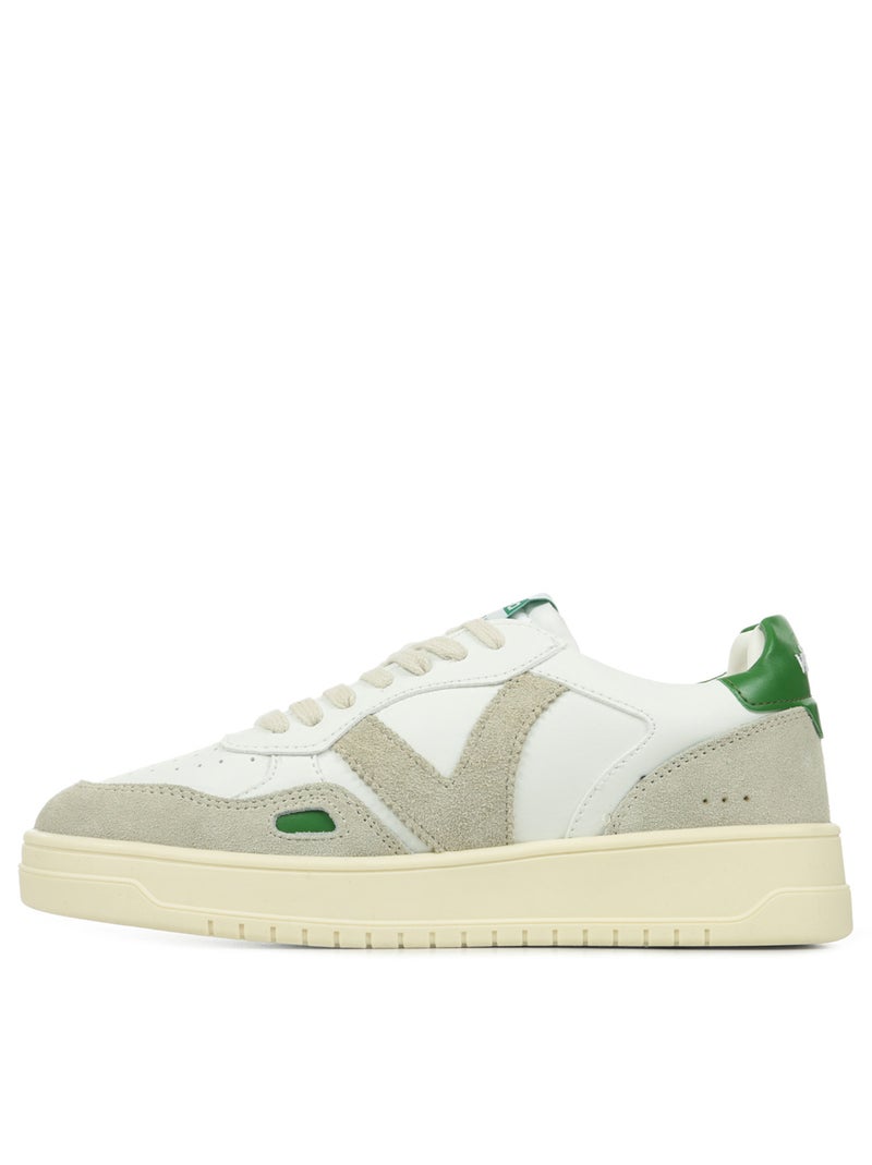 Baskets Victoria Seul Retro Efecto Piel & Serra Blanc - Kiabi