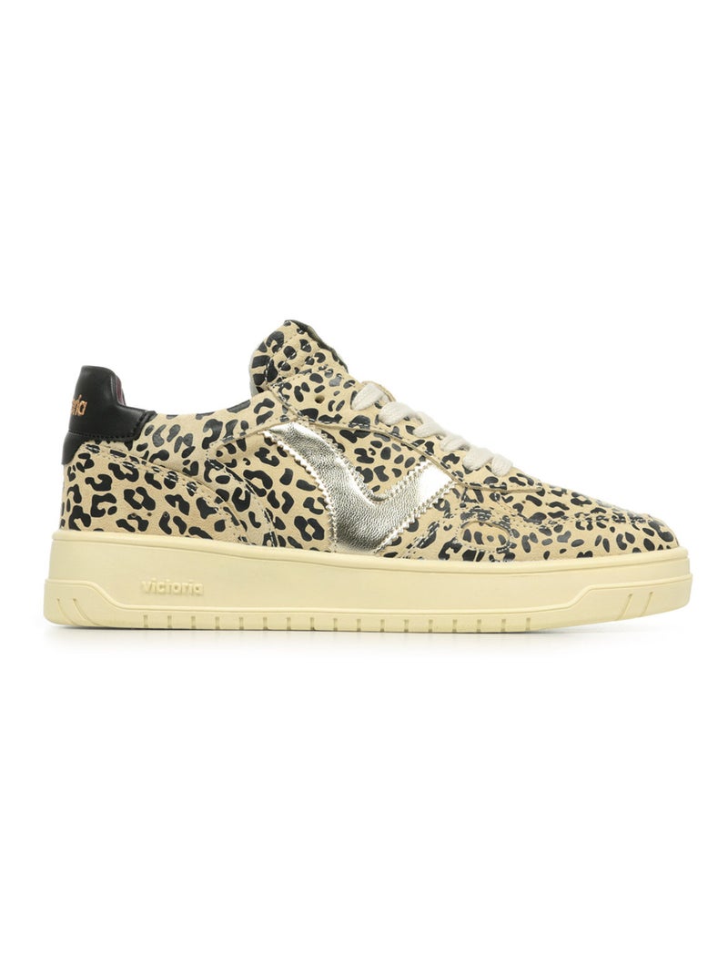 Baskets Victoria Seul Serraje Animal Print Multicolore - Kiabi